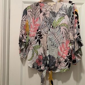 LoveStitch Floral print blouse.